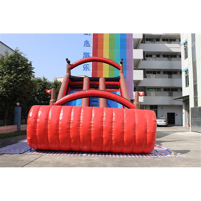 red pirate theme inflatable bouncer slide Inflatable Slide-10x5x6M