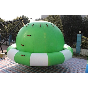 High Quality Giant Blue Inflatable Saturn Spinning Top Toy Water Sports Equipment-3.5m
