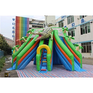 Crocodile inflatable water slide-6x5x5m