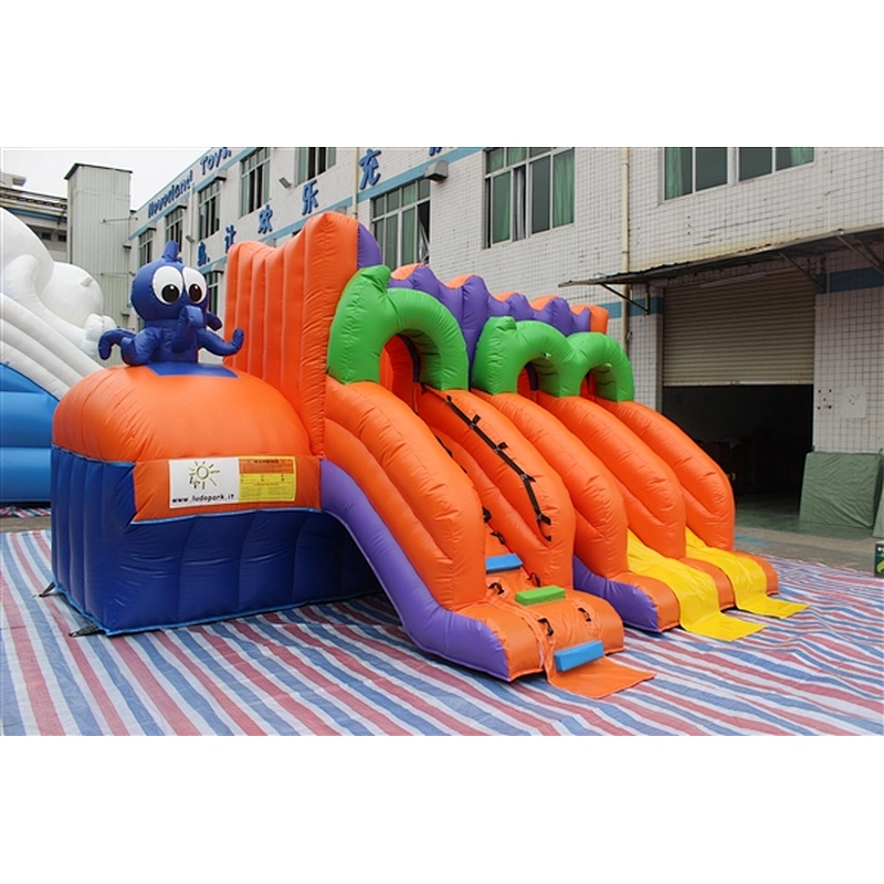 octopus inflatable octopus water slide-5x4x3M