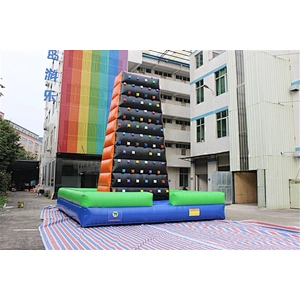 Customized Inflatable Floating Climbing wall, Inflatable Climbing Wall inflatable mountain climbing for sale-6x6x7m