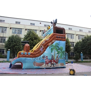 pirate ship water slide-6x4x6m