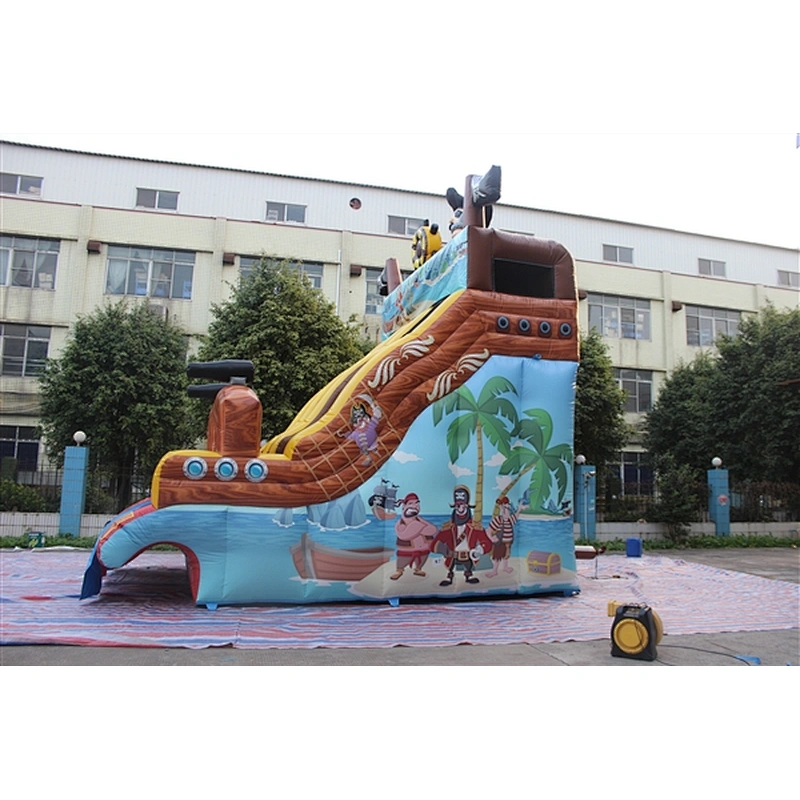 pirate ship water slide-6x4x6m