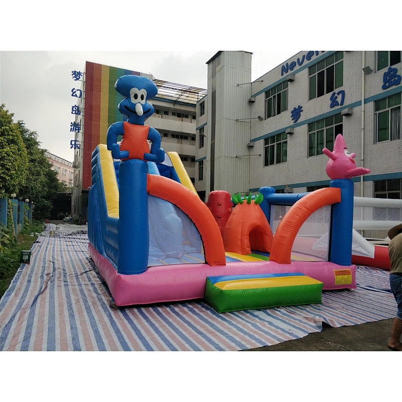 inflatable Spongebob fun city-9x5.2x5.2m