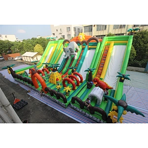 inflatable jungle theme amusement parks-17.5x12m