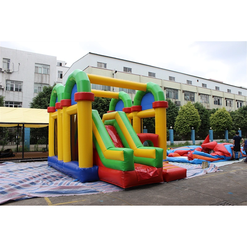 inflatable monkey bouncer with slide-6x4x4.5m