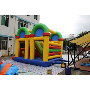 inflatable monkey bouncer with slide-6x4x4.5m