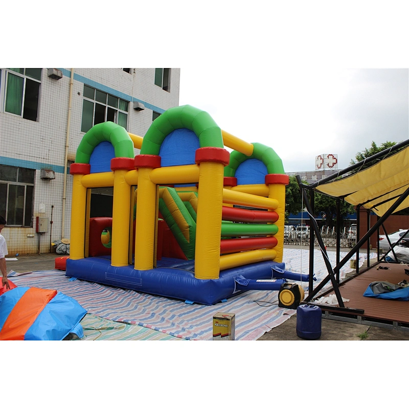 inflatable monkey bouncer with slide-6x4x4.5m