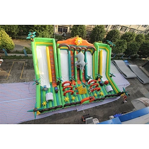 inflatable jungle theme amusement parks-17.5x12m