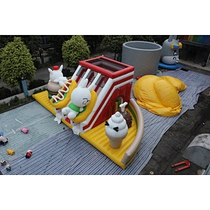 Inflatable bunny & candy cute fun city13x6.5x4.8m