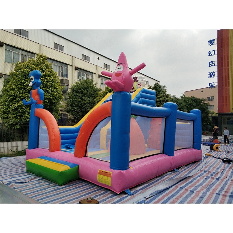 inflatable Spongebob fun city-9x5.2x5.2m