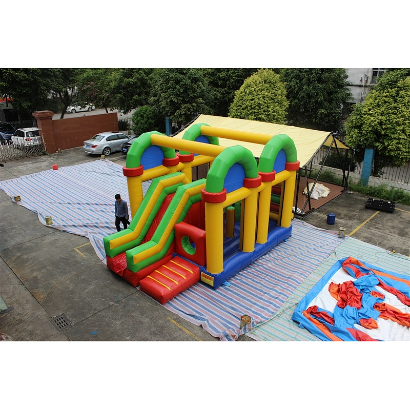 inflatable monkey bouncer with slide-6x4x4.5m