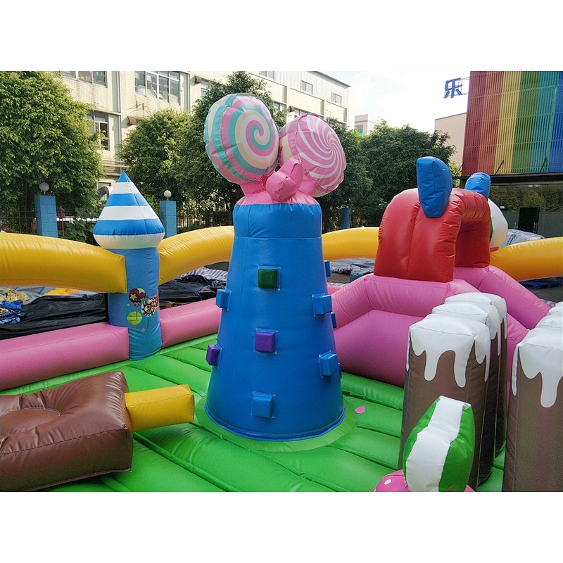 inflatable candy fun city-5x12x2m