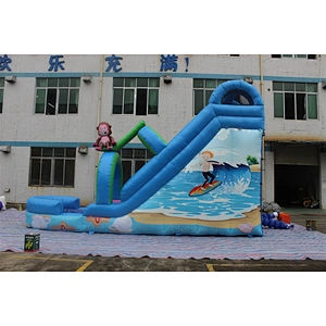 inflatable monkey water slide with pool-7.5x3.5x5m