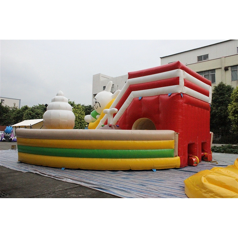 Inflatable bunny & candy cute fun city13x6.5x4.8m