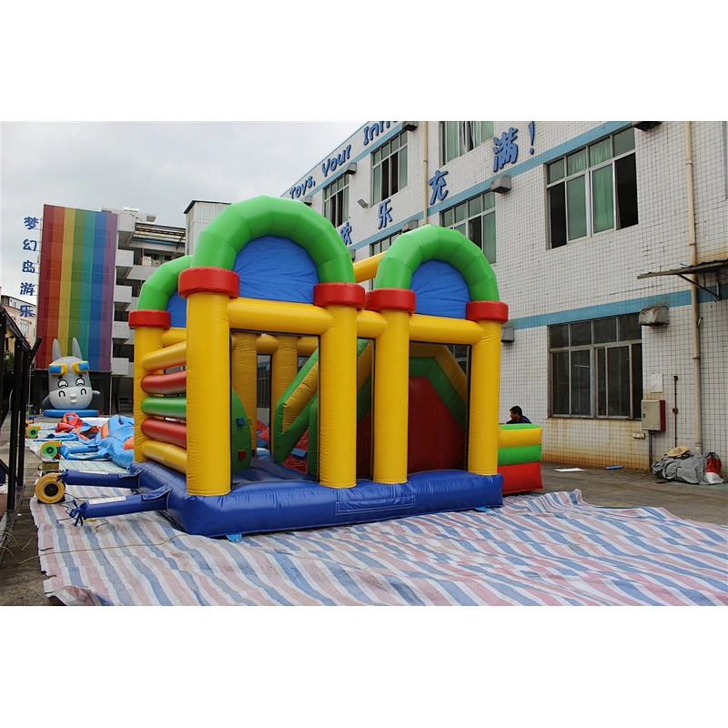 inflatable monkey bouncer with slide-6x4x4.5m