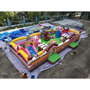 inflatable candy fun city-5x12x2m