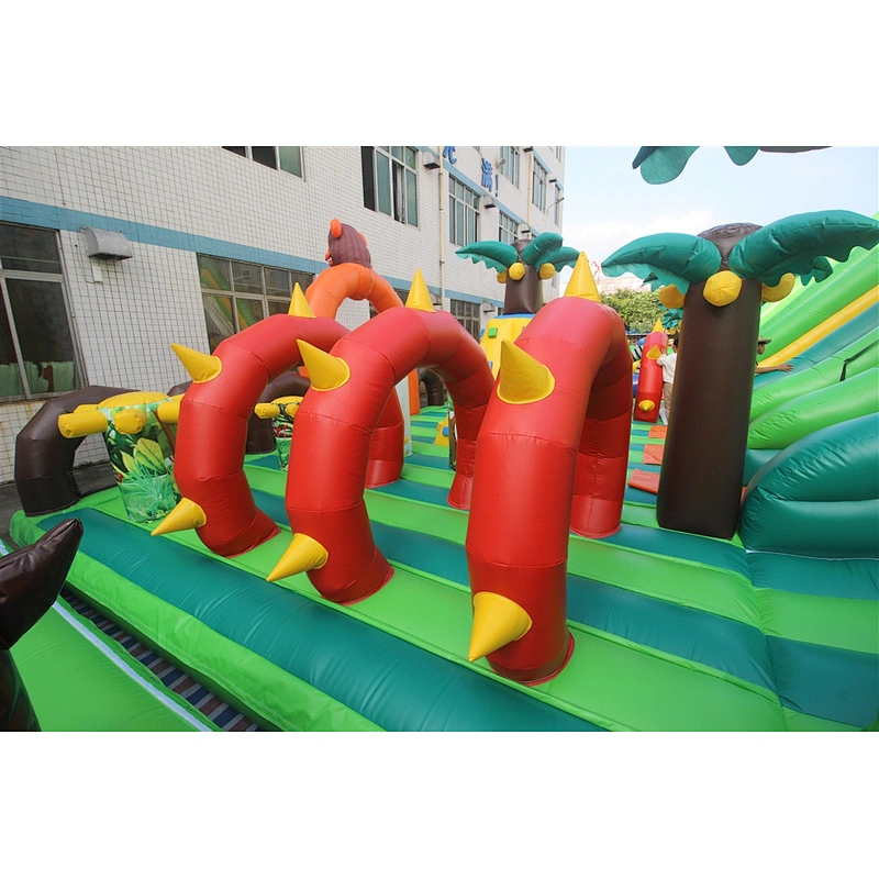 inflatable jungle theme amusement parks-17.5x12m