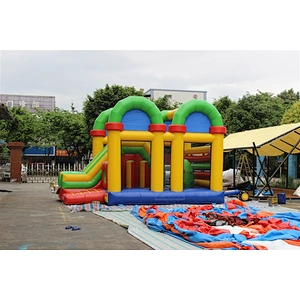 inflatable monkey bouncer with slide-6x4x4.5m