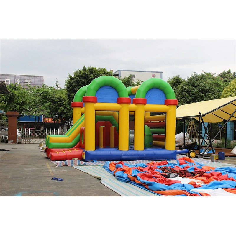 inflatable monkey bouncer with slide-6x4x4.5m