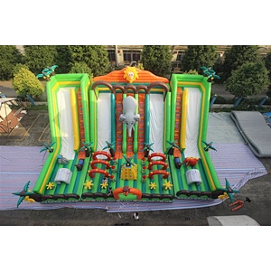 inflatable jungle theme amusement parks-17.5x12m
