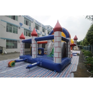 Inflatable Red Brick Castle-6x5x4m
