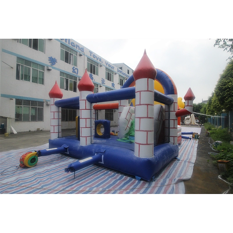 Inflatable Red Brick Castle-6x5x4m