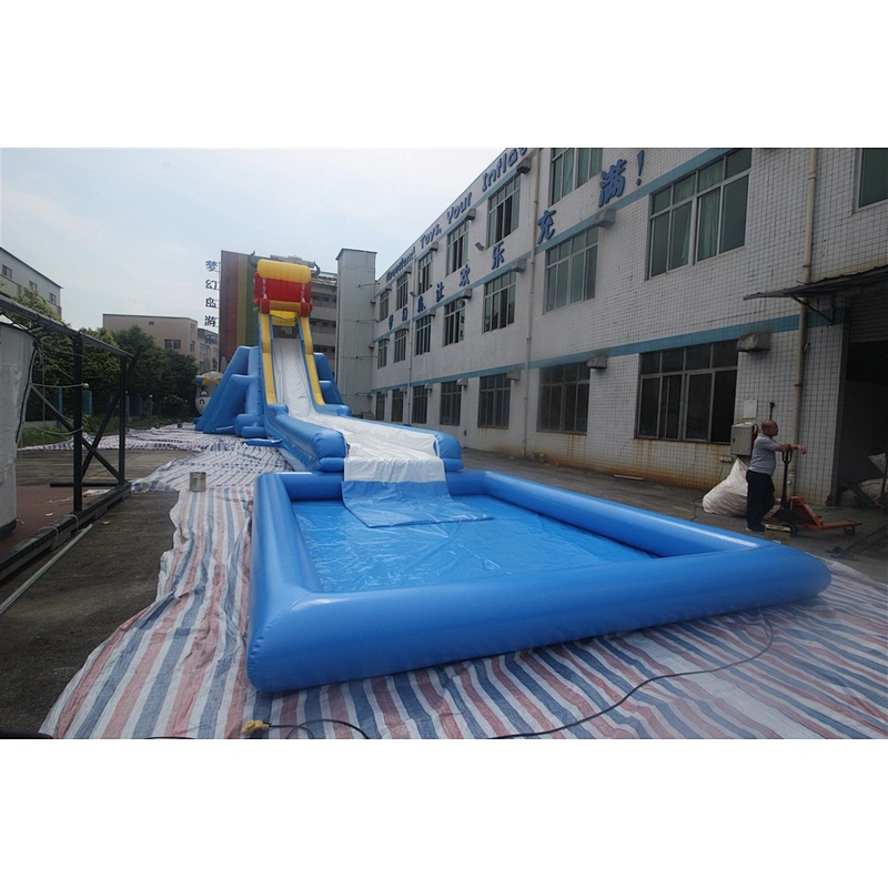 Inflatable giant long slide-42x10x9m