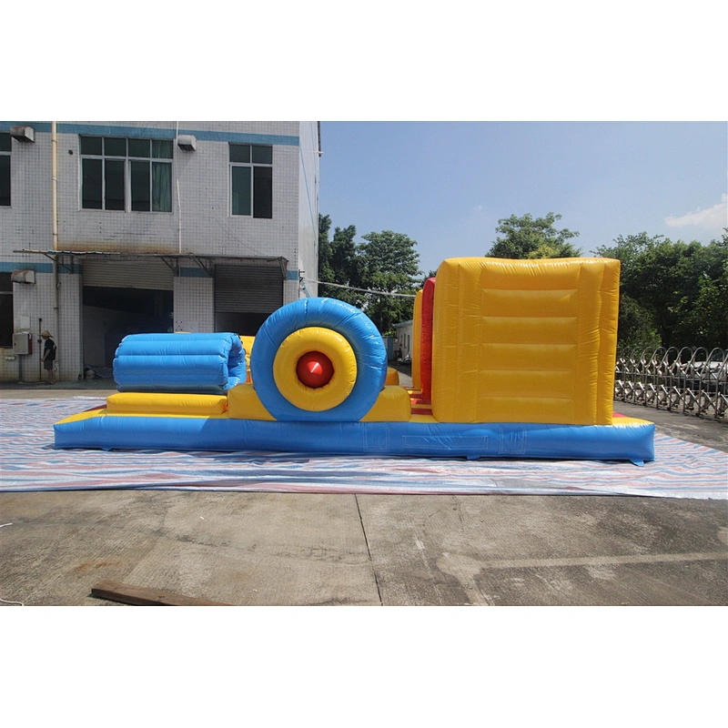 Inflatable red and blue obstacle course-8x4x2.6m