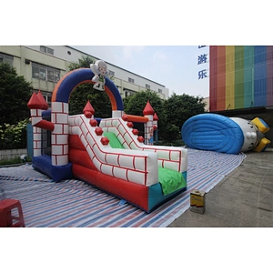 Inflatable Red Brick Castle-6x5x4m