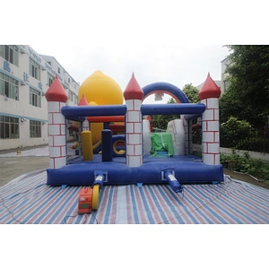 Inflatable Red Brick Castle-6x5x4m