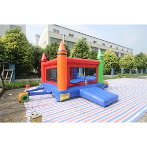 Inflatable crayon bouncer with slide-5x5x2.85m