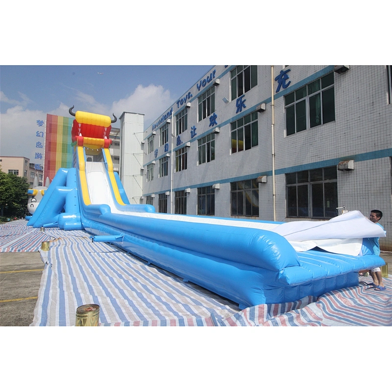 Inflatable giant long slide-42x10x9m