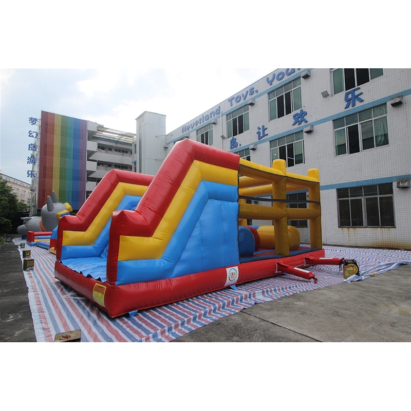 Inflatable roller obstacle course