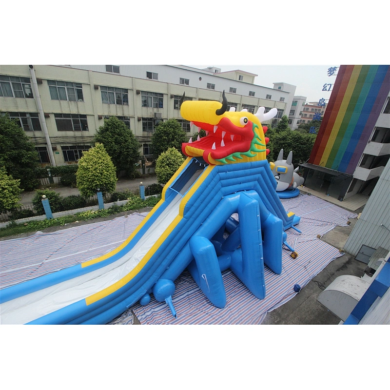 Inflatable giant long slide-42x10x9m