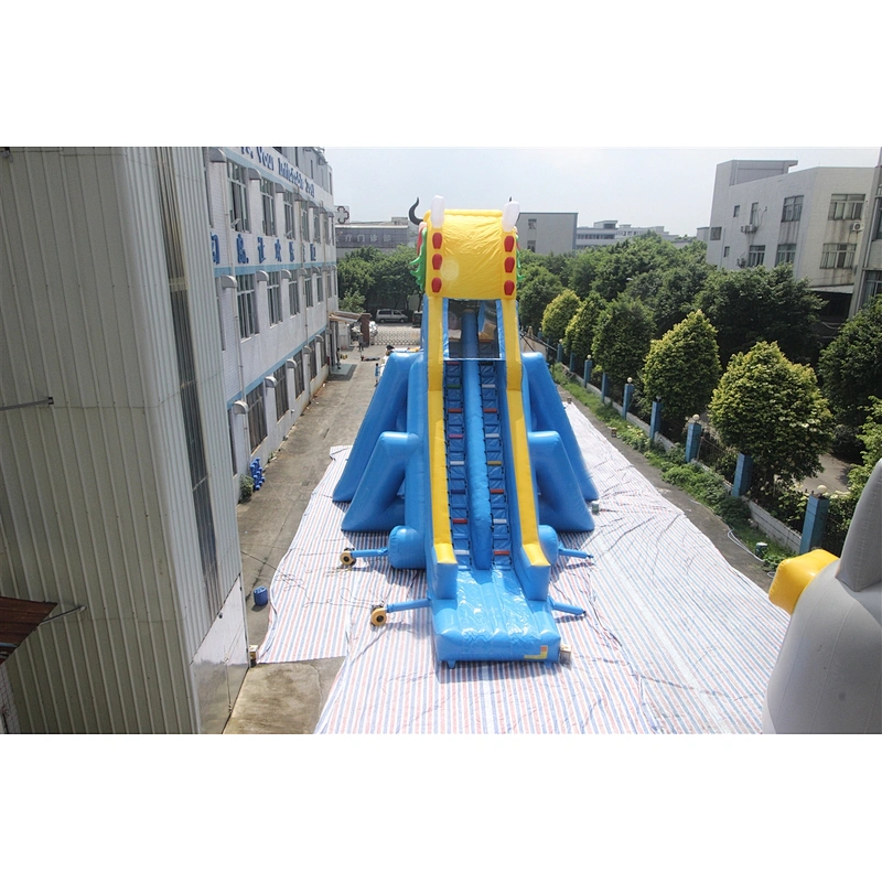 Inflatable giant long slide-42x10x9m