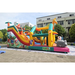 Inflatable giraffe theme slide-10x5x6m