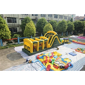 Inflatable basic obstacle course-12.2x3.2x4.75m