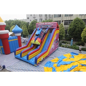 inflatable racing theme slide-9x6x6.6m