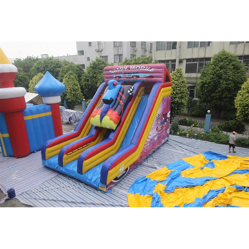 inflatable racing theme slide-9x6x6.6m