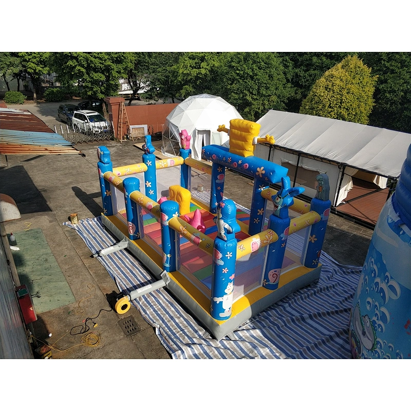 Inflatable spongebob slide-7x5x6m