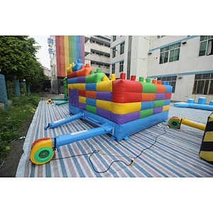 inflatable Lego theme bouncer-4x4x2.75m