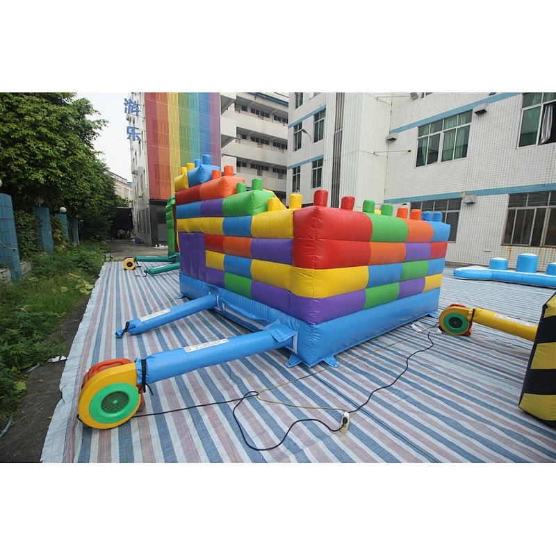 inflatable Lego theme bouncer-4x4x2.75m