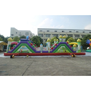 Inflatable bunny theme obstacle course-15x4x4m