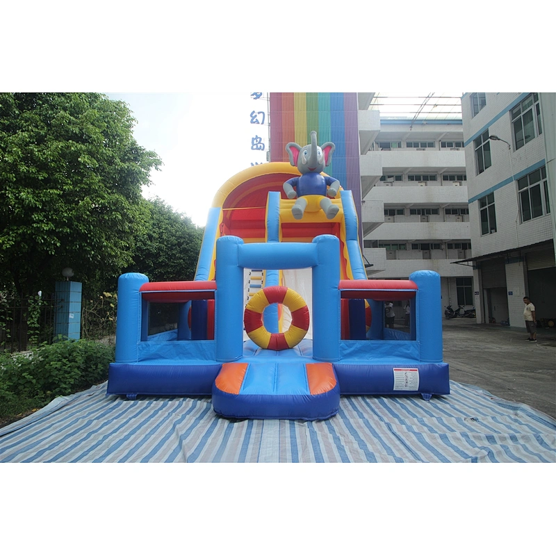Inflatable elephant theme slide-10x6x8m