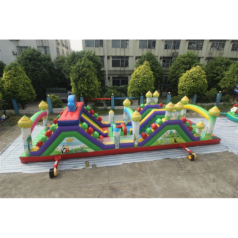 Inflatable bunny theme obstacle course-15x4x4m