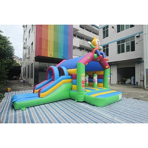 inflatable monkey bouncer with slide-6x4.5x4m