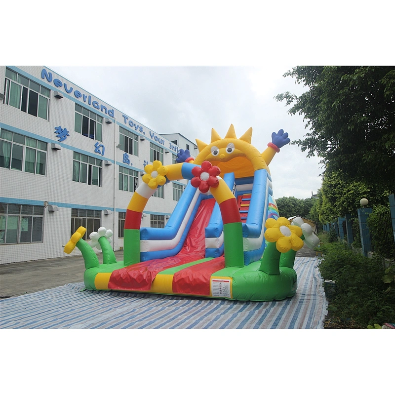 Inflatable sunflower slide-8x6.4x6.8m
