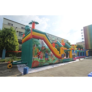 Inflatable giraffe theme slide-10x5x6m