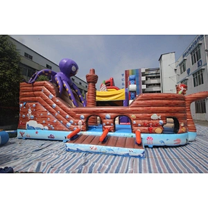 Inflatable pirate slide-10x5x5m
